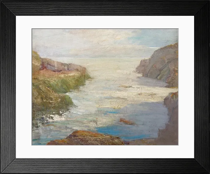Framed Print : At Low Tide, 1841-1930. Creator: Susan M Ketcham Framed Print : At Low Tide, 1841-1930. Creator: Susan M Ketcham