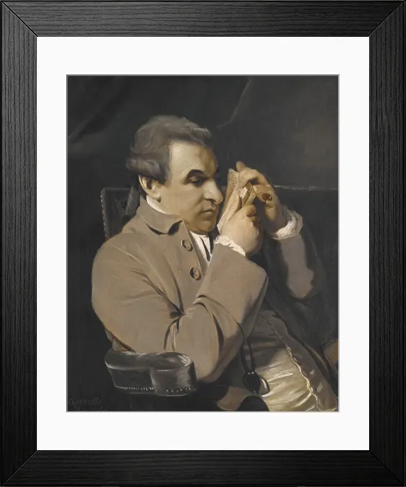 Framed Print : Portrait of Joseph Baretti, unknown date. Creator: Sir Joshua Reynolds Framed Print : Portrait of Joseph Baretti, unknown date. Creator: Sir Joshua Reynolds