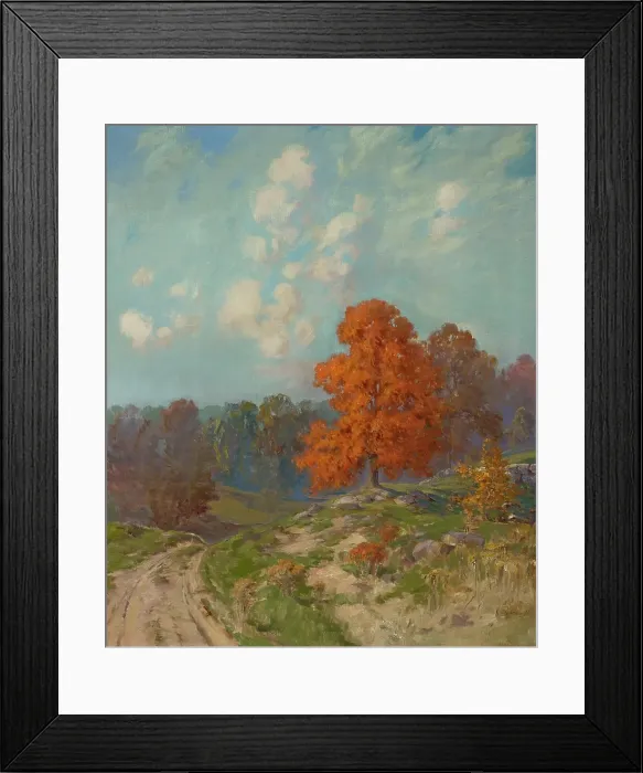 Framed Print : The Red Maple, 1858-1915. Creator: L Clarence Ball Framed Print : The Red Maple, 1858-1915. Creator: L Clarence Ball