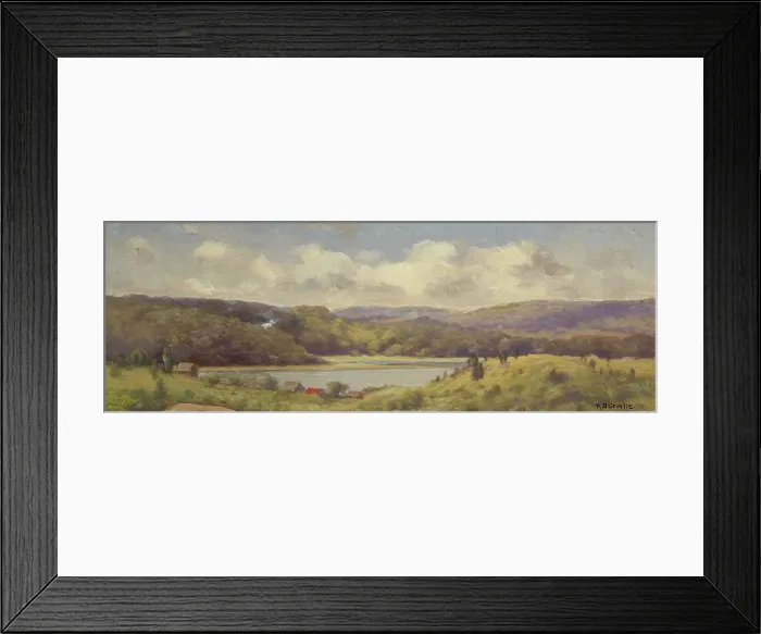 Framed Print : Gloucester Harbor, 1892. Creator: Richard Gruelle Framed Print : Gloucester Harbor, 1892. Creator: Richard Gruelle