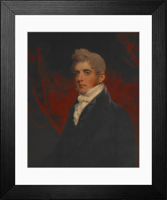 Framed Print : Portrait of William Inigo Jones, about 1800. Creator: John Hoppner Framed Print : Portrait of William Inigo Jones, about 1800. Creator: John Hoppner