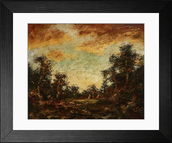 Framed Print : Morning Light, 1902. Creator: Ralph Blakelock Framed Print : Morning Light, 1902. Creator: Ralph Blakelock