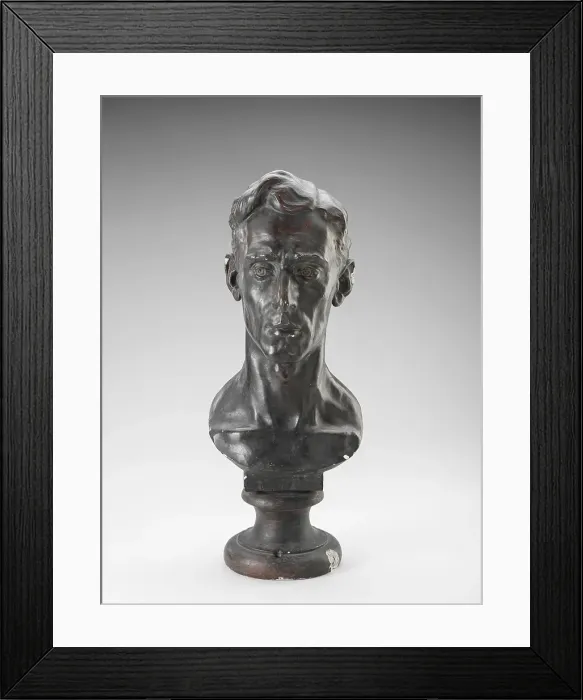 Framed Print : Head of Young Man, 1929. Creator: John G Prasuhn Framed Print : Head of Young Man, 1929. Creator: John G Prasuhn
