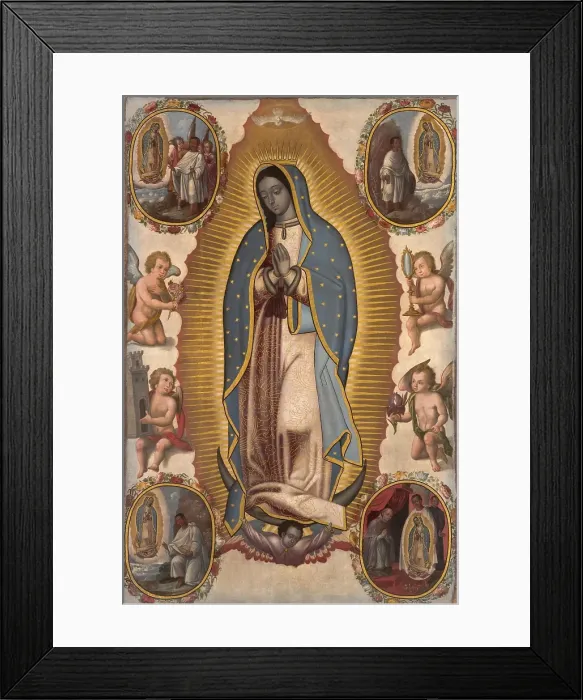 Framed Print : Virgin of Guadalupe, about 1700. Creator: Unknown Framed Print : Virgin of Guadalupe, about 1700. Creator: Unknown