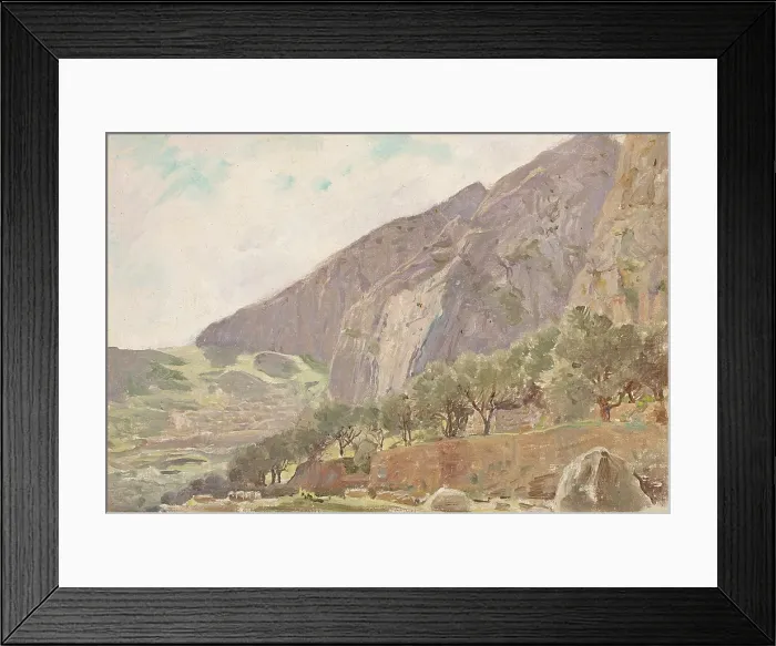 Framed Print : Foothills of Parnassus, Delphi, Greece, 1912. Creator: Anna Richards Brewster Framed Print : Foothills of Parnassus, Delphi, Greece, 1912. Creator: Anna Richards Brewster