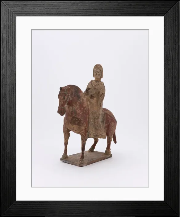 Framed Print : Horse and rider, 386-535. Creator: Unknown Framed Print : Horse and rider, 386-535. Creator: Unknown