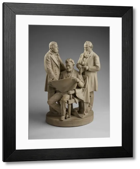Framed Print : The Council of War, about 1873. Creator: John Rogers
