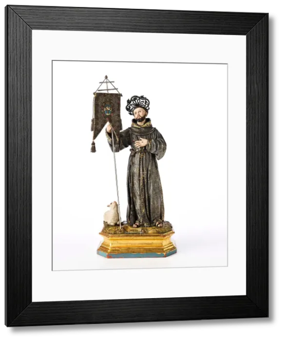 Framed Print : Saint Francis of Assisi, about 1775. Creator: Francisco Salzillo y Alcaraz Framed Print : Saint Francis of Assisi, about 1775. Creator: Francisco Salzillo y Alcaraz
