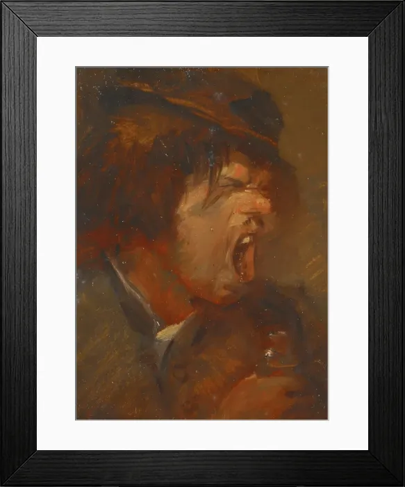 Framed Print : Bitter Medicine, about 1892. Creator: Wilhelm Busch Framed Print : Bitter Medicine, about 1892. Creator: Wilhelm Busch