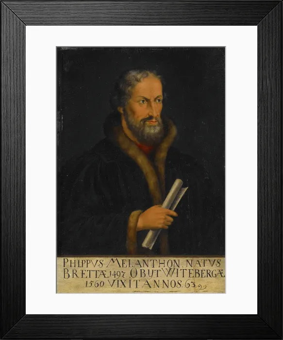 Framed Print : Portrait of Philipp Melanchthon, 1575-1585. Creator: Lucas Cranach the Younger Framed Print : Portrait of Philipp Melanchthon, 1575-1585. Creator: Lucas Cranach the Younger