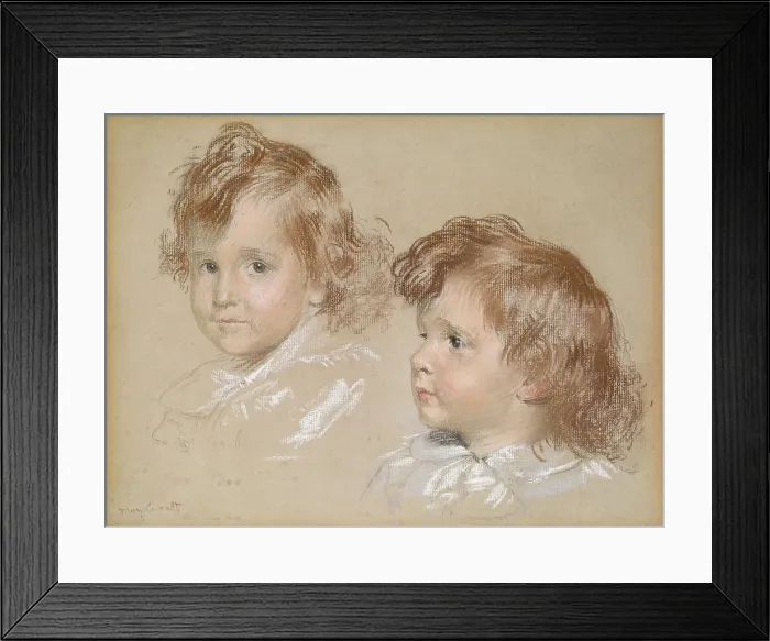 Framed Print : Studies of a Child's Head, date unknown. Creator: Unknown. Studies of a Child's Head, date unknown. Creator: Unknown Framed Print : Studies of a Child's Head, date unknown. Creator: Unknown. Studies of a Child's Head, date unknown. Creator: Unknown