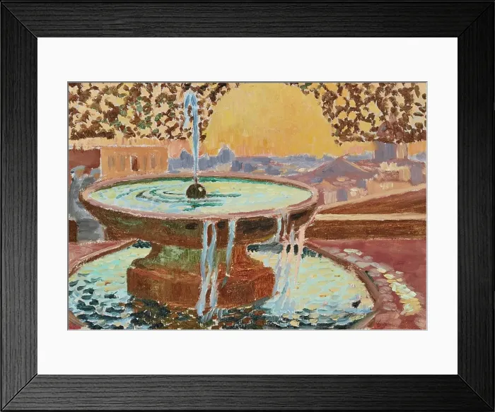 Framed Print : Fountain at the Villa Medici, 1904. Creator: Maurice Denis Framed Print : Fountain at the Villa Medici, 1904. Creator: Maurice Denis