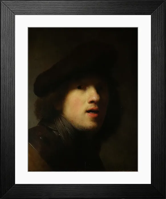Framed Print : Self-Portrait, about 1629. Creator: Rembrandt Harmensz van Rijn Framed Print : Self-Portrait, about 1629. Creator: Rembrandt Harmensz van Rijn