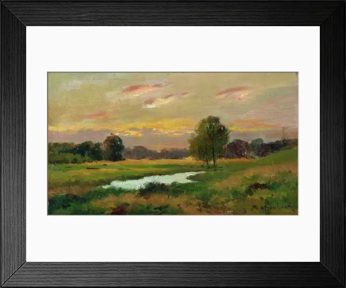 Framed Print : On The Brandywine, before 1912. Creator: Alexander Theobald van Laer Framed Print : On The Brandywine, before 1912. Creator: Alexander Theobald van Laer
