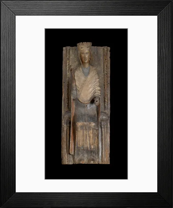 Framed Print : Madonna Enthroned, early 13th century. Creator: Unknown