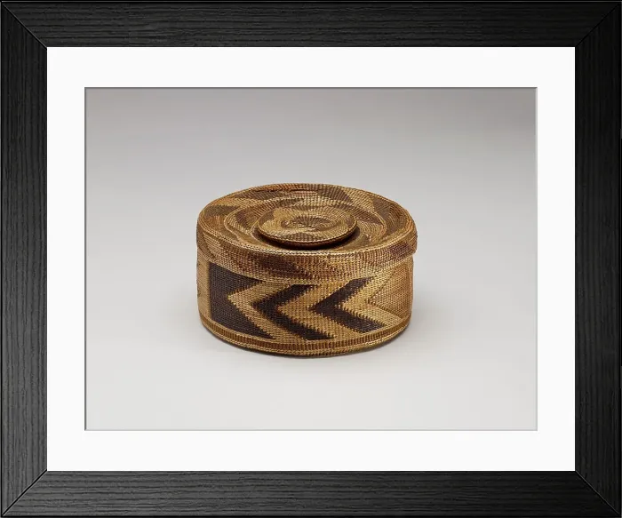 Framed Print : Rattle-Top Basket, 1880-1886. Creator: Unknown Framed Print : Rattle-Top Basket, 1880-1886. Creator: Unknown