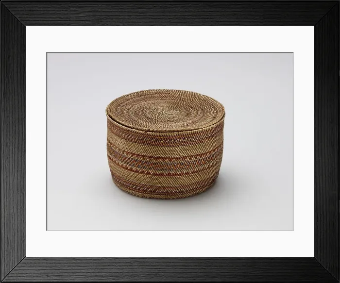 Framed Print : Lidded Basket, 1870-1887. Creator: Unknown Framed Print : Lidded Basket, 1870-1887. Creator: Unknown
