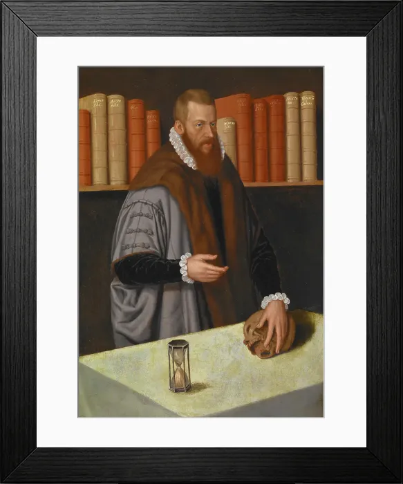 Framed Print : Portrait of a Doctor, about 1572. Creator: Ludger Tom Ring the Younger Framed Print : Portrait of a Doctor, about 1572. Creator: Ludger Tom Ring the Younger