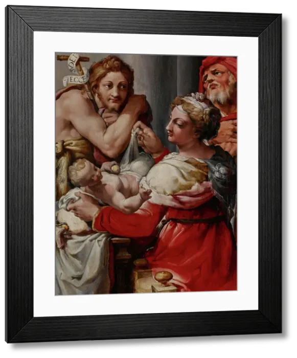Framed Print : The Holy Family with Saint John the Baptist, about 1550-1560. Creator: Nosadella Framed Print : The Holy Family with Saint John the Baptist, about 1550-1560. Creator: Nosadella