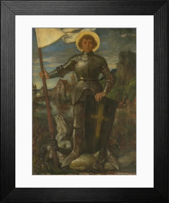 Framed Print : St George, 1896. Creator: Wilhelm von Diez Framed Print : St George, 1896. Creator: Wilhelm von Diez