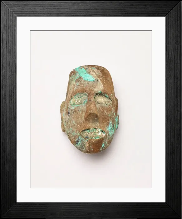 Framed Print : Miniature mask, 1200-1400. Creator: Unknown Framed Print : Miniature mask, 1200-1400. Creator: Unknown