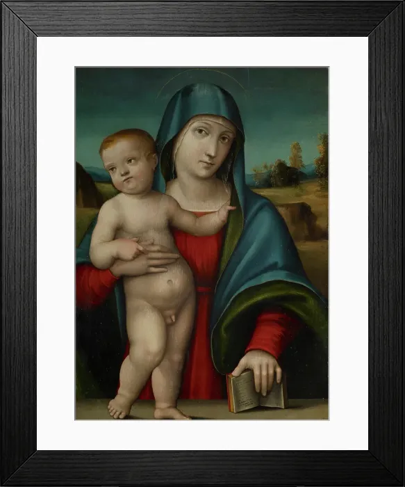 Framed Print : Madonna and Child, about 1515. Creator: Giulio Francia Framed Print : Madonna and Child, about 1515. Creator: Giulio Francia