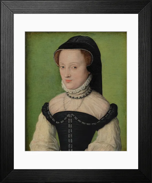 Framed Print : Portrait of a Woman, about 1560-1565. Creator: Corneille de Lyon Framed Print : Portrait of a Woman, about 1560-1565. Creator: Corneille de Lyon