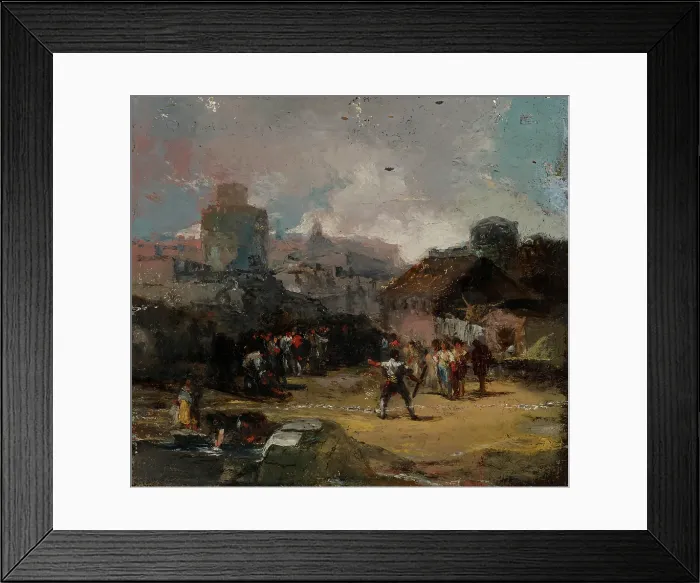 Framed Print : El Juego de Barras (The Game of Bars), about 1860. Creator: Eugenio Lucas Velazquez Framed Print : El Juego de Barras (The Game of Bars), about 1860. Creator: Eugenio Lucas Velazquez