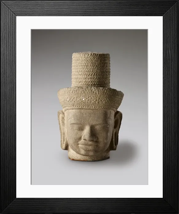 Framed Print : Head of king or deity, 11th century. Creator: Unknown Framed Print : Head of king or deity, 11th century. Creator: Unknown