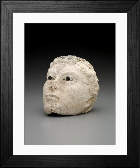 Framed Print : Coptic head of a man. Creator: Unknown Framed Print : Coptic head of a man. Creator: Unknown