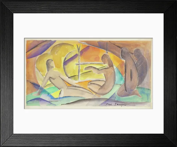 Framed Print : Sketch for Fresco. Creator: Philip Ayer Sawyer Framed Print : Sketch for Fresco. Creator: Philip Ayer Sawyer