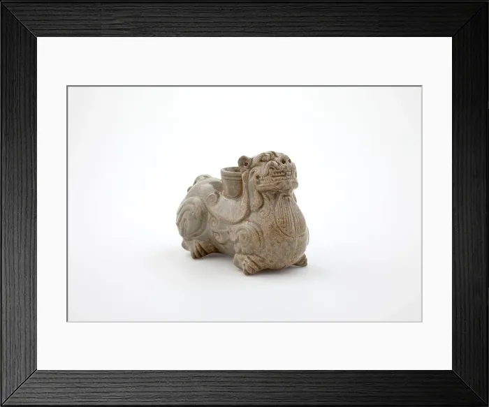 Framed Print : Crouching feline, 265-316. Creator: Unknown Framed Print : Crouching feline, 265-316. Creator: Unknown