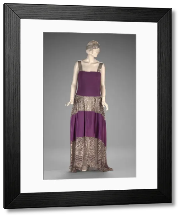 Framed Print : Evening Dress, Winter 1922-1923. Creator: Jeanne Lanvin Framed Print : Evening Dress, Winter 1922-1923. Creator: Jeanne Lanvin