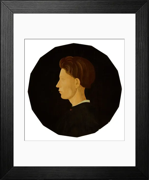 Framed Print : Portrait of a Young Man, 1430s-1450s. Creator: Paolo Uccello Framed Print : Portrait of a Young Man, 1430s-1450s. Creator: Paolo Uccello