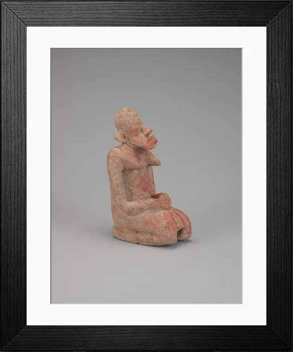 Framed Print : Kneeling female figure, 15th-18th centuries. Creator: Unknown Framed Print : Kneeling female figure, 15th-18th centuries. Creator: Unknown