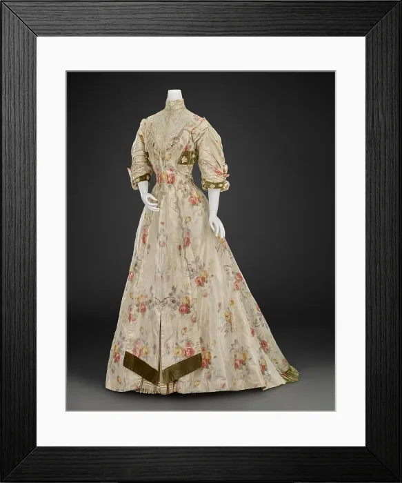 Framed Print : Ball Gown, 1890-1900. Creator: Unknown Framed Print : Ball Gown, 1890-1900. Creator: Unknown