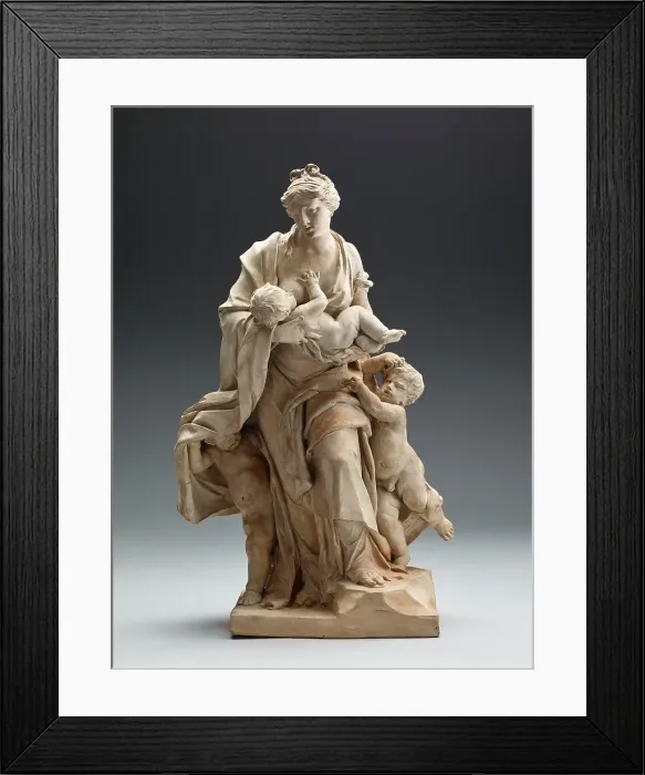 Framed Print : Charity, 1745. Creator: John Michael Rysbrack Framed Print : Charity, 1745. Creator: John Michael Rysbrack
