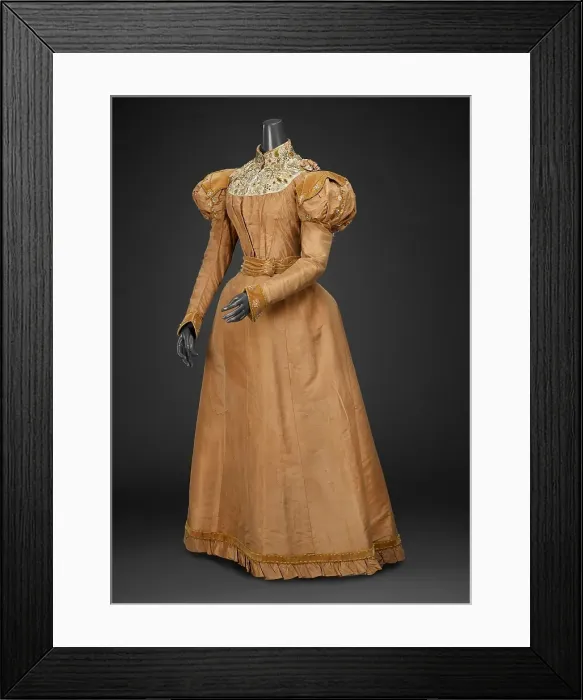 Framed Print : Dress (Bodice, Skirt), about 1892. Creator: Mme. De Latour Framed Print : Dress (Bodice, Skirt), about 1892. Creator: Mme. De Latour