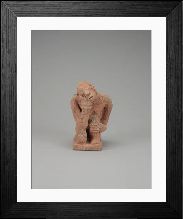 Framed Print : Hunched figure, 15th-18th centuries. Creator: Unknown Framed Print : Hunched figure, 15th-18th centuries. Creator: Unknown