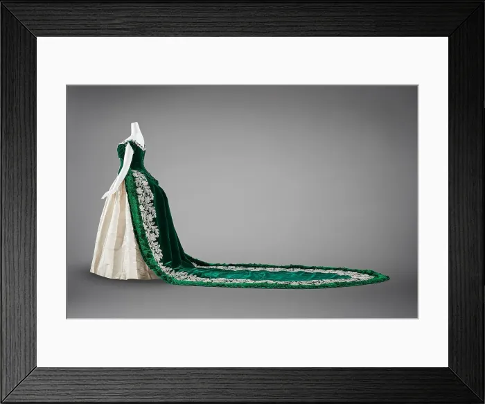 Framed Print : Imperial Russian Court Dress, about 1888. Creator: Charles Frederick Worth Framed Print : Imperial Russian Court Dress, about 1888. Creator: Charles Frederick Worth