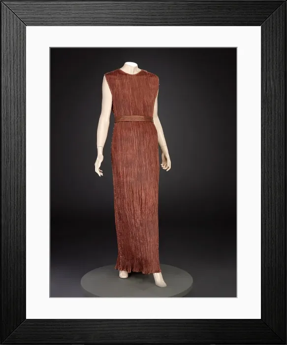 Framed Print : Dress With Belt, 1930s-1940s. Creator: Mariano Fortuny y Madrazo Framed Print : Dress With Belt, 1930s-1940s. Creator: Mariano Fortuny y Madrazo