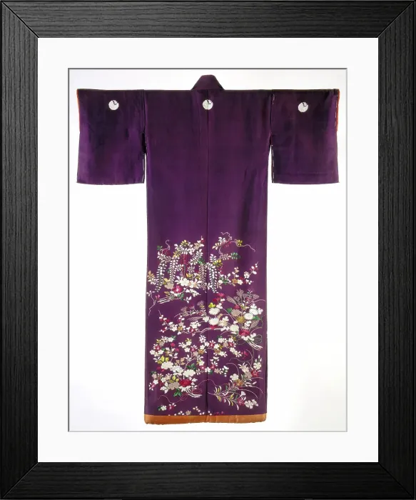 Framed Print : Woman's Garment, Kimono (Kosode), early 19th century. Creator: Unknown. Woman's Garment, Kimono (Kosode), early 19th century. Creator: Unknown Framed Print : Woman's Garment, Kimono (Kosode), early 19th century. Creator: Unknown. Woman's Garment, Kimono (Kosode), early 19th century. Creator: Unknown
