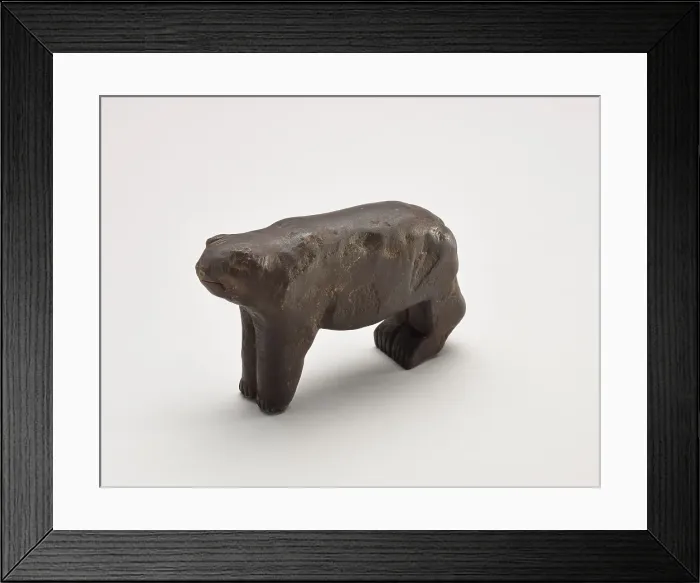 Framed Print : Bear effigy, 1000 BC - 1500 C.E. Creator: Unknown Framed Print : Bear effigy, 1000 BC - 1500 C.E. Creator: Unknown