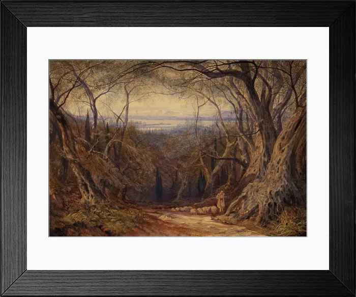 Framed Print : Corfu, 1871. Creator: Edward Lear Framed Print : Corfu, 1871. Creator: Edward Lear