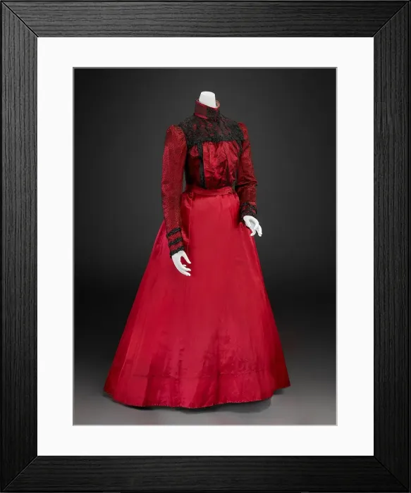 Framed Print : Ball Gown (Bodice, Skirt), 1890s. Creator: Unknown Framed Print : Ball Gown (Bodice, Skirt), 1890s. Creator: Unknown