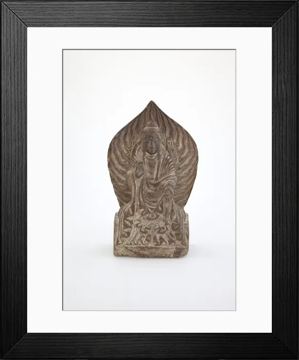Framed Print : Seated Buddha, 386-538. Creator: Unknown Framed Print : Seated Buddha, 386-538. Creator: Unknown