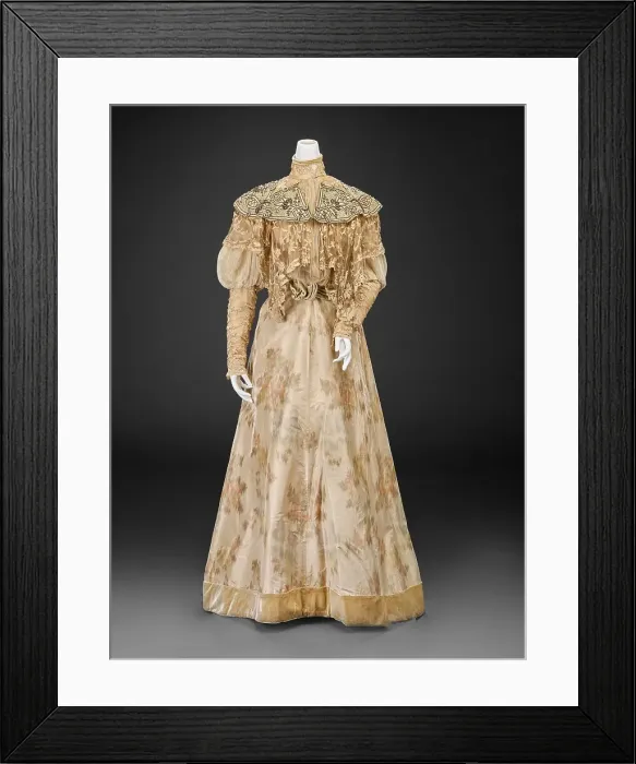 Framed Print : Dress (Bodice, Skirt), 1890s. Creator: Marshall Field & Company Framed Print : Dress (Bodice, Skirt), 1890s. Creator: Marshall Field & Company
