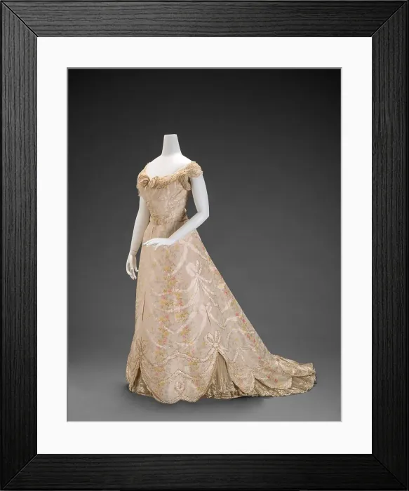 Framed Print : Ball Gown, about 1900. Creator: G. and E. Spitzer Framed Print : Ball Gown, about 1900. Creator: G. and E. Spitzer