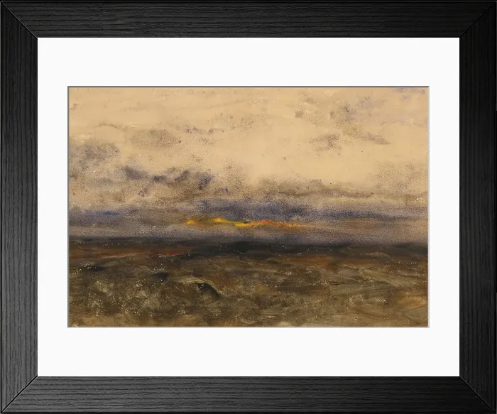Framed Print : Sunset, about 1880. Creator: Joseph Frank Currier Framed Print : Sunset, about 1880. Creator: Joseph Frank Currier