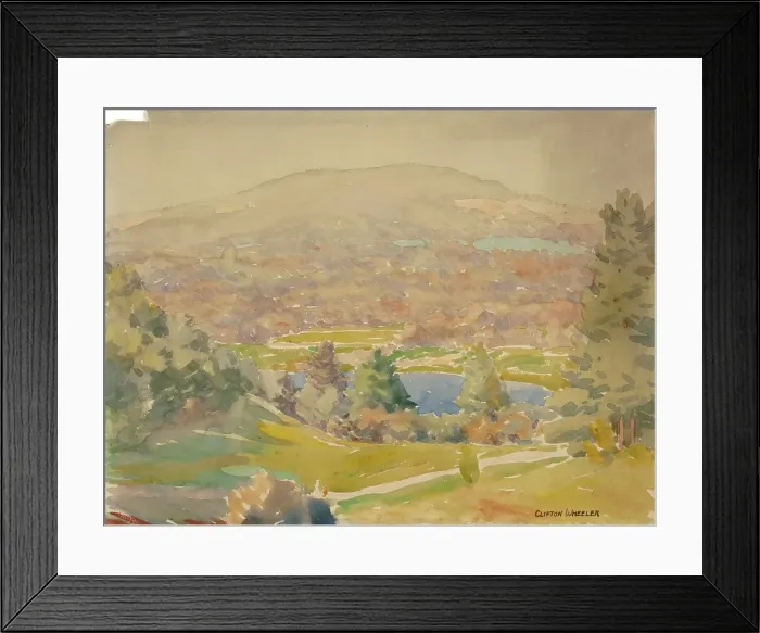 Framed Print : Berkshire Hills, unknown date. Creator: Clifton A Wheeler Framed Print : Berkshire Hills, unknown date. Creator: Clifton A Wheeler